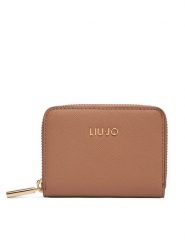Liu Jo Mały Portfel Damski S Zip Around AA5169 E0087 Brązowy. Brązowe portfele Liu Jo, bez wzorów, ze skóry. Za 189.99 zł.