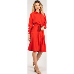 Pinko Sukienka "Manieroso". Sukienki Pinko, na co dzień, bez wzorów, z tkaniny, bez kołnierzyka, bez ramiączek, midi, proste. Za 489.00 zł.
