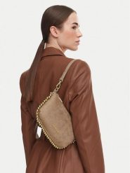 LOVE MOSCHINO Torebka JC4222PP0PKF110A Beżowy. Brązowe torebki klasyczne Love Moschino, bez wzorów, z materiału, bez dodatków. Za 679.99 zł.
