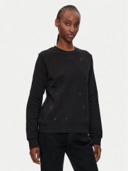 KARL LAGERFELD Bluza 246W1804 Czarny Regular Fit. Czarne bluzy KARL LAGERFELD, xs, bez wzorów, z bawełny, bez ramiączek, bez kaptura. Za 509.99 zł.