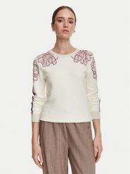 Liu Jo Sport Sweter TF6094 MS49I Kremowy Regular Fit. Białe swetry Liu Jo Sport, l, bez wzorów, z wiskozy, sportowe, bez ramiączek. Za 729.99 zł.