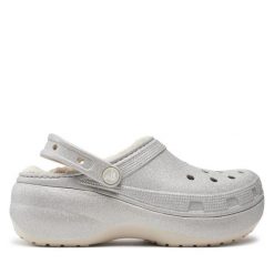 Klapki Crocs. Szare klapki Crocs, bez wzorów, bez obcasa, bez zapięcia. Za 249.99 zł.