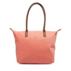 Torebka Tommy Hilfiger. Pomarańczowe shopper bag Tommy Hilfiger, bez wzorów, bez dodatków. Za 409.99 zł.