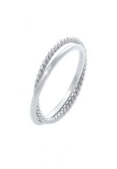 Elli Klasyczny filigranowy zakręcony Twisted Trend w srebrze próby 925 Sterling Silver Pierścionki 1 ct Damski. Szare pierścionki Elli, srebrne. Za 333.99 zł.