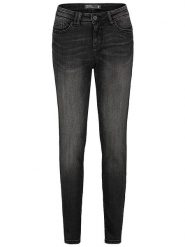 Sublevel Dżinsy - Skinny fit - w kolorze czarnym rozmiar: XS. Czarne jeansy Sublevel, xs, z aplikacjami, ze skóry, klasyczne. Za 48.50 zł.