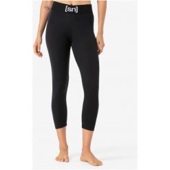 Spodnie termoaktywne 3/4 damskie SUPER.NATURAL Tundra 175 Tight 3/4. Czarne bielizna termoaktywna damska super.natural, bez wzorów, bez ramiączek. Za 299.99 zł.