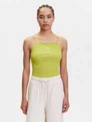 Puma Top Ess 629771 Zielony Slim Fit. Zielone topy Puma, xs, bez wzorów, z syntetyku, bez kołnierzyka, bez ramiączek. Za 119.99 zł.