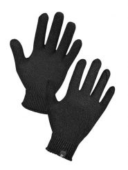 Norfolk Wełniane rękawiczki w kolorze antracytowym rozmiar: S/M. Czarne rękawiczki Norfolk, bez wzorów, prążkowane. Za 61.31 zł.
