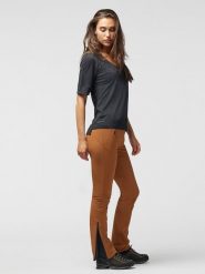 LaMunt Spodnie trekkingowe "Michelle" w kolorze jasnobrązowym rozmiar: 34. Brązowe spodnie dresowe LaMunt, bez wzorów. Za 347.99 zł.