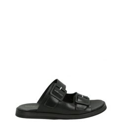 CZARNE KLAPKI ATENE11 MAT NERO. Czarne klapki Venezia, bez wzorów, ze skóry, bez obcasa, bez zapięcia. Za 299.00 zł.