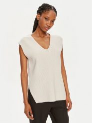 Calvin Klein Sweter K20K207249 Écru Regular Fit. Swetry Calvin Klein, s, bez wzorów, z wełny, bez ramiączek. Za 339.99 zł.