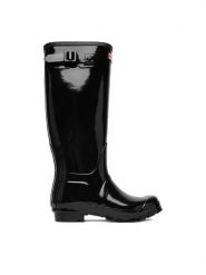 Hunter Kalosze CEO-18-1660 Czarny. Czarne kalosze Hunter, bez wzorów, z kauczuku, bez zapięcia. Za 349.99 zł.