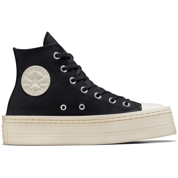 Buty sportowe Converse Chuck Taylor Modern. Czarne buty treningowe Converse, bez wzorów, z materiału, bez zapięcia. Za 490.00 zł.