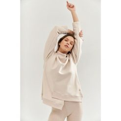 Bluza do jogi Moonholi Comfy Milky Way Sweatshirt z asymetrycznym krojem. Brązowe bluzy MOONHOLI, l, bez wzorów, bez kaptura, na fitness i siłownię. Za 429.00 zł.