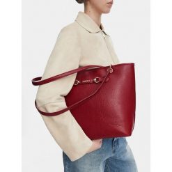 Torebka MEXX. Czerwone shopper bag Mexx, bez wzorów, bez dodatków. Za 229.99 zł.