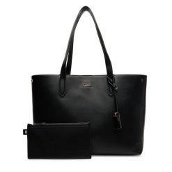 Torebka Aldo. Czarne shopper bag Aldo, bez wzorów, bez dodatków. Za 229.99 zł.