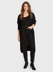 Brave Soul Kardigan LK-249ORGANZA Czarny Regular Fit. Czarne swetry Brave Soul, m, bez wzorów, z syntetyku, bez ramiączek. Za 69.99 zł.
