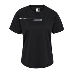 T-shirt damski Hummel hmlCOURT. Czarne t-shirty Hummel, bez wzorów, sportowe, bez kołnierzyka, bez ramiączek. Za 157.50 zł.