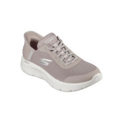 Buty SKECHERS GO WALK FLEX GRAND ENTRY Brązowy. Brązowe buty sportowe lifestyle Skechers, bez wzorów, z materiału, bez zapięcia, trekkingowe, skechers sport. Za 299.99 zł.
