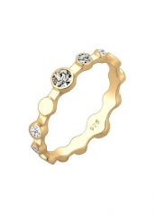 Elli Damski Geo Colour z kryształkami z pozłacanego srebra próby 925 Pierścionki 1 ct. Białe pierścionki Elli, pozłacane. Za 248.99 zł.