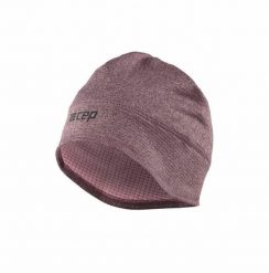 Czapka zimowa unisex odblaskowa termoaktywna z otworem na kucyk do biegania CEP. Fioletowe czapki zimowe CEP, bez wzorów, z elastanu, eleganckie. Za 79.00 zł.
