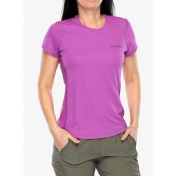 Koszulka szybkoschnąca damska Columbia Zero Rules Light S/S Crew. Fioletowe t-shirty sportowe Columbia, s, bez wzorów, bez ramiączek. Za 123.99 zł.