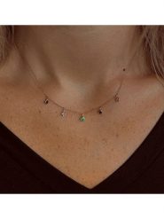 OR Carats Złoty naszyjnik z elementami ozdobnymi - dł. 40 cm rozmiar: onesize. Żółte naszyjniki OR Carats, z materiału, z ametystem, złote. Za 1,217.99 zł.