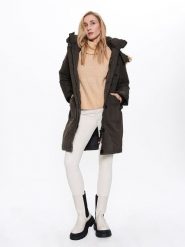 CANADA weather gear Parka w kolorze khaki rozmiar: M. Brązowe płaszcze CANADA weather gear, m, bez wzorów, bez kaptura. Za 304.99 zł.