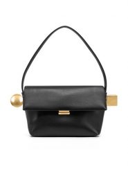 JACQUEMUS Torebka Le Rond Carre 24H243BA383-3171 Czarny. Czarne torebki klasyczne JACQUEMUS, bez wzorów, ze skóry, bez dodatków. Za 4,229.00 zł.