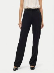 Vero Moda Spodnie materiałowe Maya 10267718 Czarny Straight Fit. Czarne spodnie materiałowe Vero Moda, bez wzorów, z materiału. Za 99.99 zł.