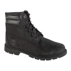 Buty Timberland Linden Woods Wp 6 Inch 1A156S czarne. Czarne botki bez wzorów, z gumy, bez obcasa, bez zapięcia. Za 977.82 zł.