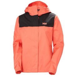 Kurtka przeciwdeszczowa damska Helly Hansen Vancouver. Czerwone kurtki Helly Hansen, bez wzorów, bez kaptura. Za 553.50 zł.