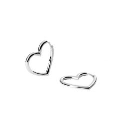 Purelei Purelei Kolczyki kółka Hearts 1 ct Damski. Szare kolczyki Purelei, srebrne. Za 236.49 zł.