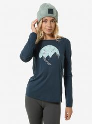 Super.natural Koszulka funkcyjna "Gondola" w kolorze granatowym rozmiar: S. Niebieskie t-shirty sportowe super.natural, s, bez wzorów, z wełny, bez ramiączek, outdoorowe. Za 208.99 zł.