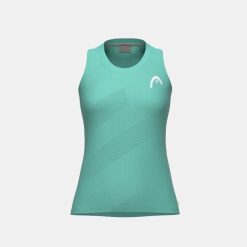 PRO Damski Top. Niebieskie topy sportowe Head, bez wzorów, z dzianiny, tenisowe. Za 230.00 zł.