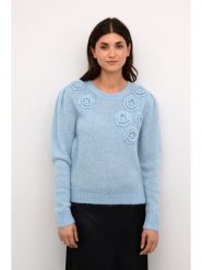 Kaffe Wełniany sweter "Osa" w kolorze błękitnym rozmiar: L. Niebieskie swetry Kaffe, l, bez wzorów, z wełny, bez ramiączek. Za 228.38 zł.
