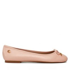 Baleriny LAUREN RALPH LAUREN. Czerwone baleriny Lauren Ralph Lauren, bez wzorów, bez obcasa, bez zapięcia. Za 599.99 zł.