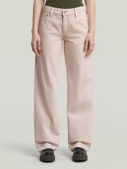 G-Star Dżinsy - Flared fit - w kolorze jasnoróżowym rozmiar: W32/L34. Różowe jeansy G-Star, l, z aplikacjami, ze skóry, klasyczne, z podwyższonym stanem. Za 243.64 zł.