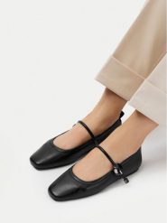 MEXX Baleriny EO-CC2553-1 Czarny. Czarne baleriny Mexx, bez wzorów, ze skóry, bez obcasa, bez zapięcia. Za 269.99 zł.
