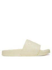 Guess Klapki E5GZ07BB00F Écru. Klapki Guess, z aplikacjami, z tworzywa sztucznego, bez obcasa, bez zapięcia. Za 109.99 zł.