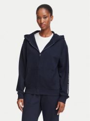 Tommy Hilfiger Bluza UW0UW06621 Granatowy Regular Fit. Niebieskie bluzy Tommy Hilfiger, s, bez wzorów, z bawełny, bez ramiączek, bez kaptura. Za 329.99 zł.