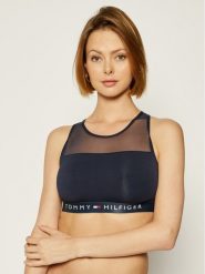 Tommy Hilfiger Biustonosz top UW0UW00012 Granatowy. Niebieskie biustonosze Tommy Hilfiger, bez wzorów, z bawełny. Za 99.99 zł.