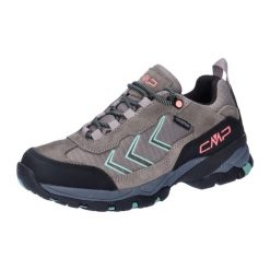 Damskie buty trekkingowe CMP Melnick WP Low. Brązowe buty trekkingowe CMP, z gumy, bez zapięcia. Za 386.50 zł.