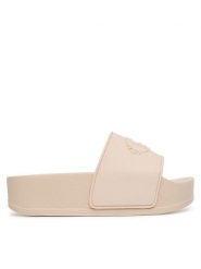 Liu Jo Klapki Mykonos 01 BA6077 EX028 Różowy. Czerwone klapki Liu Jo, bez wzorów, z syntetyku, bez obcasa, bez zapięcia. Za 279.99 zł.