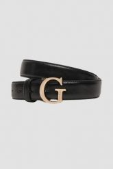 GUESS Czarny damski pasek H30, Rozmiar S. Czarne paski Guess, z aplikacjami. W wyprzedaży za 159.99 zł.