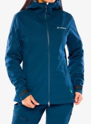 Kurtka softshell damska Vaude All Year Elope Softshell Jacket II. Niebieskie kurtki przejściowe sportowe Vaude, l, bez wzorów, z materiału, bez kaptura, trekkingowe. Za 692.99 zł.