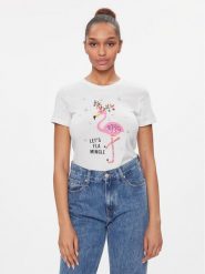 ONLY T-Shirt 15306571 Biały Regular Fit. Białe t-shirty ONLY, l, bez wzorów, z bawełny, bez kołnierzyka, bez ramiączek. Za 84.99 zł.
