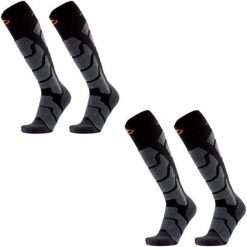 Skarpety ski dla dorosly Therm-ic Ski Insulation zestaw 2 par wysokosc kolano. Czarne skarpetki THERM-IC, bez wzorów. Za 199.00 zł.