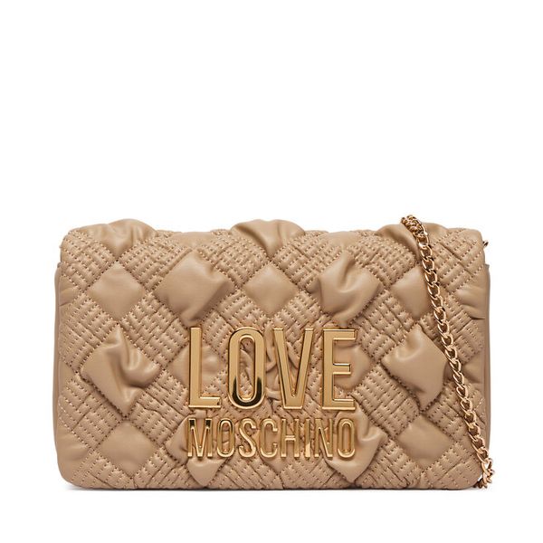 Torebka LOVE MOSCHINO. Brązowe kopertówki Love Moschino, bez wzorów, wizytowe, bez dodatków. Za 718.99 zł.