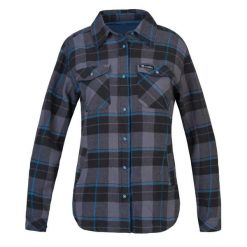 Damska koszula z długim rękawem Rafiki Mojarra. Szare koszule RAFIKI, bez wzorów, eleganckie, bez kołnierzyka, bez ramiączek. Za 830.10 zł.